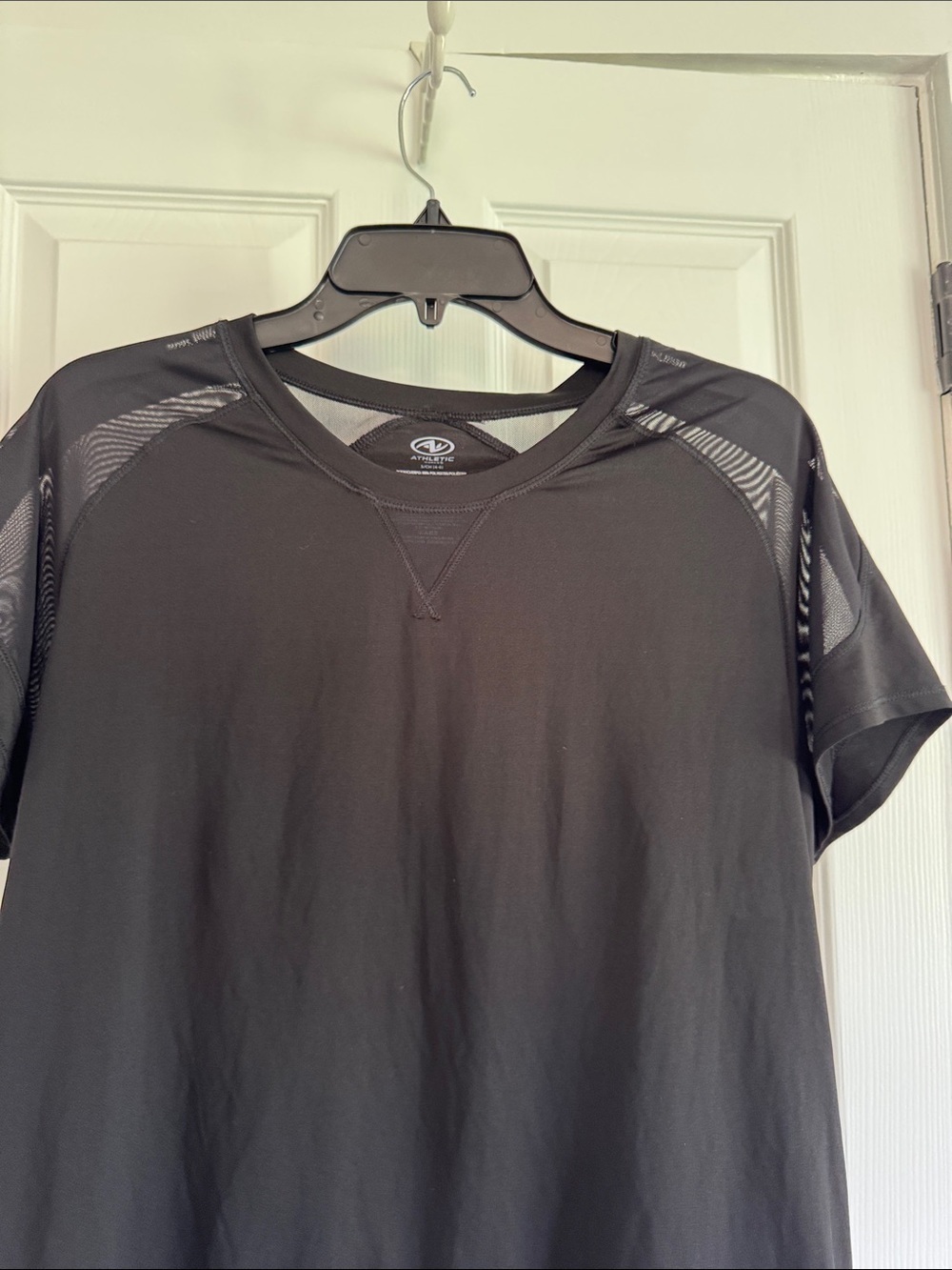 Athletic Works Black Mesh-Trim Short Sleeve Top - Picture 5 of 8